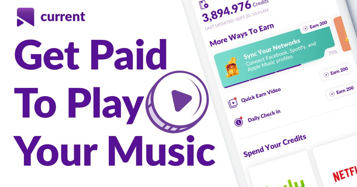 Current Play Music Get Paid - 